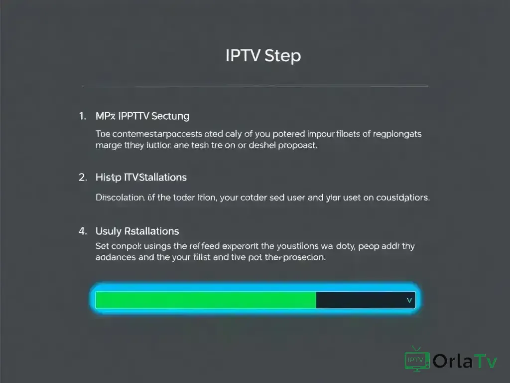 Step-by-step setup process for OrlaTv