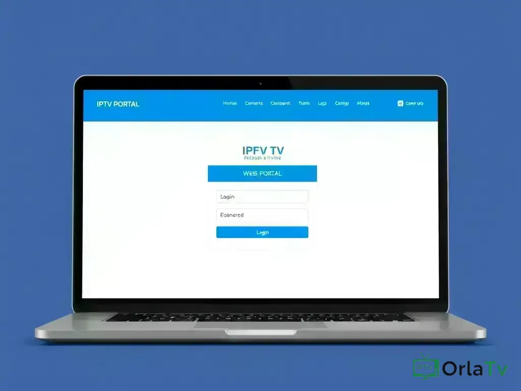OrlaTv web portal login interface